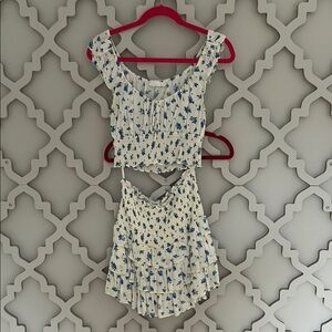 Native Blue and White Floral Set